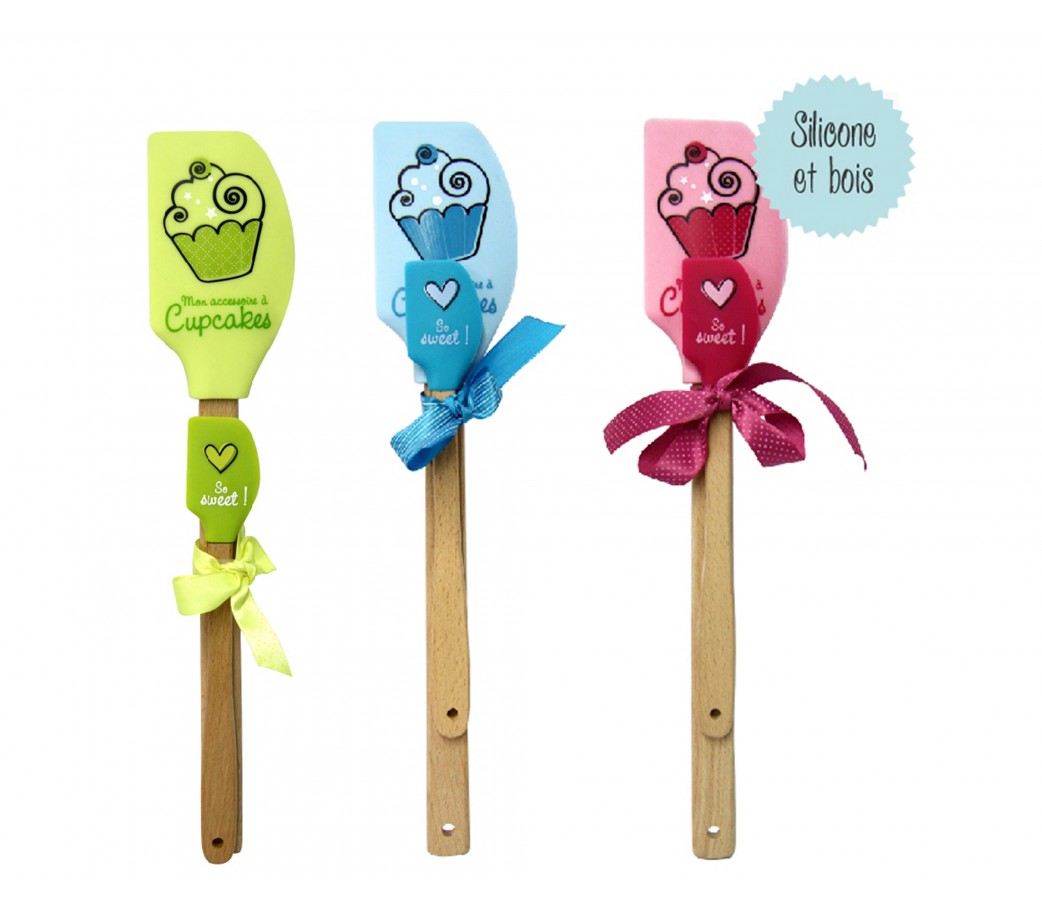 Ouligay Lot de 5 mini spatules en silicone avec poignée en bois et petites  spatules en caoutchouc antiadhésives et résistantes à la chaleur pour  grattoir, cuisine, cuisine : : Cuisine et Maison