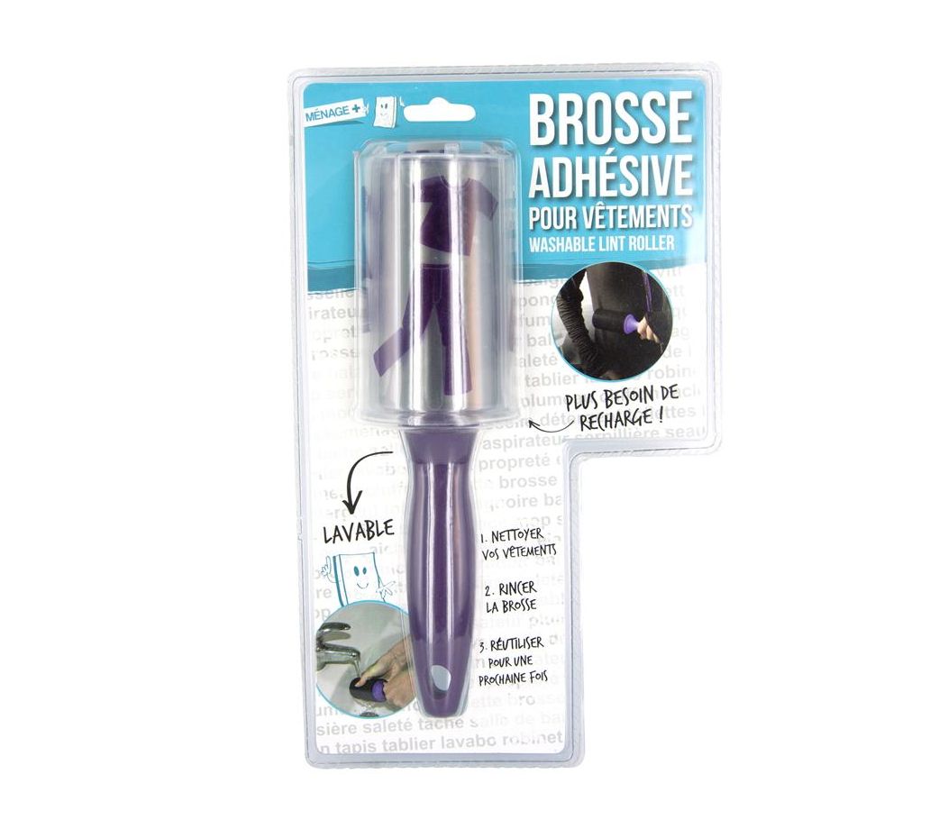 Brosse adhésive lavable 